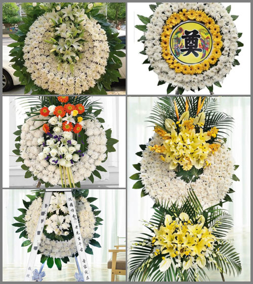 浙江省金华义乌市义亭镇上包村花圈速递